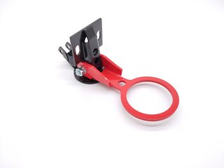 Abschlepphaken / Bergungsöse mit Stützbock (2 tlg.) - Rot/Schwarz - 911 74-89