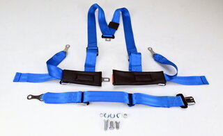 Schroth 3 Punkt Gurt  Rally 3 ASM links blau