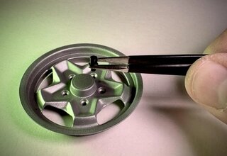 Miniatur 911/912 Stahlfelge Maßstab 1:8 - Gerahmt