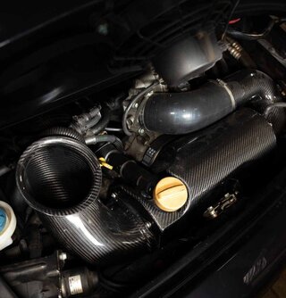 Ansaugstutzen Sichtcarbon - Für GT3 Drosselklappe - 996 / 997.1 C2/C4