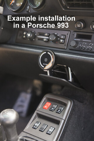 Classic Ashtray-Inspired Hidden Phone Mount with Wireless Charging 911 F Model (1969-1973)