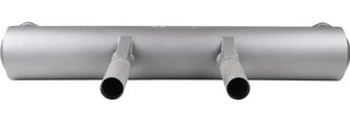 Sport exhaust muffler  356 B/C C2 2.0 - Made of steel with grey heat resistant paint