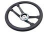 Lenkrad Leder RS-Style Ø: 380mm (15") schwarz - ohne Hupenknopf