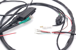 Wiring harness for fully electronic ignition with lambda regulation