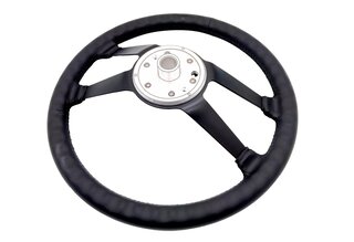 Lenkrad Leder RS-Style Ø: 380mm (15") schwarz - ohne Hupenknopf