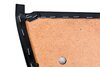 Jeu habillages de porte RS cuir noir avec kit ouverture, tirettes noires