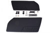 RS-Leichtbau-Türverkleidungssatz Leder schwarz, Türtaschen Leder schwarz, Türschlaufen schwarz