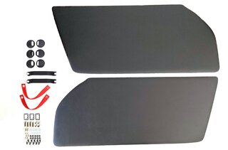 RS Inner Door Panel Set 911 / 930 / 964 / 993 - Leatherette - Guards Red Door Pulls