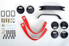 RS Inner Door Panel Set 911 / 930 / 964 / 993 - Leatherette - Guards Red Door Pulls