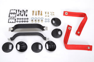 RS Inner Door Panel Set 911 / 930 / 964 / 993 - Leather - Guards Red Door Pulls