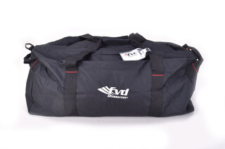 Brombacher Exclusiv Cover 993 mit Heckspoiler schwarz, Naht Schwarz, mit FVD-Logo rot inkl. Tasche