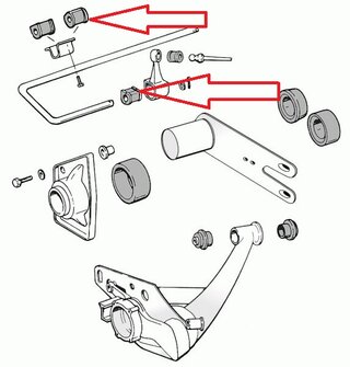 Poly-Buchsen Satz (2 Stück) für 18mm Stabilisator HA 78-89