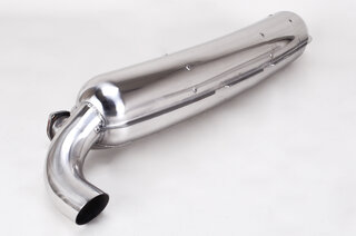 Muffler 911  1975-89 - Sport - Stainless Steel - 1 in x 1 out - Ø 84 mm (3.3") Tip