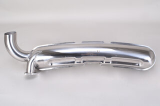 Muffler 911  1975-89 - Sport - Stainless Steel - 1 in x 1 out - Ø 84 mm (3.3") Tip