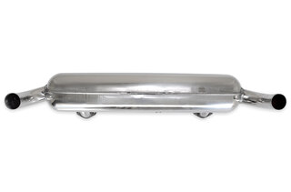 Muffler 911 T/E/S  1/1963-7/1973 - Street - Stainless Steel - 2 in x 2 out - Ø 70 mm (2 3/4") Tips