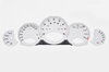 FVD Brombacher Instrument Face Set 997.1 Turbo - White - Manual - MPH - Fahrenheit - With Logo