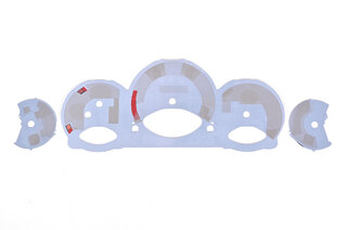 FVD Brombacher Instrument Face Set 997.1 Turbo - White - Manual - MPH - Fahrenheit - With Logo