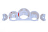 FVD Brombacher Instrument Face Set 997.1 Turbo - White - Manual - MPH - Fahrenheit - With Logo
