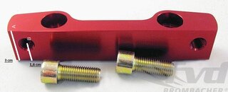 Brake Adapter 930 - for 993 / 965 Turbo Big Red Caliper - Aluminum - Red Anodized
