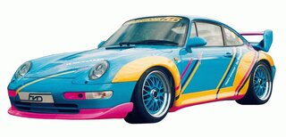 Narrow Body Side Skirt Set 993 - RSR Style - GRP - With Right Side Splash Panel Cutout