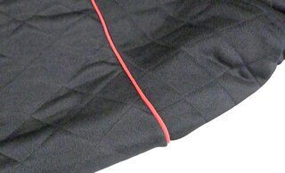Brombacher Exclusiv Cover 996/997 4S ohne Heckspoiler  Schwarz, Naht rot, mit Tasche ohne Logo
