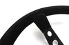 Lenkrad MOMO Mod 07 Wildleder schwarz, 350mm, ohne TÜV ohne Nabe nur Fahrzeuge ohne AB