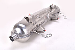 Street Muffler 986 Boxster / S  2000-04 - Stainless Steel - Dual 3" (76 mm) Tips - EEC Approval
