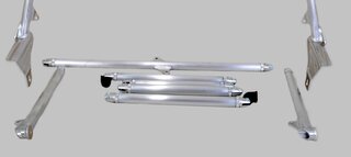 Arceau alu 964RS Clubsport à visser inclus appuis sur tunnel et croix