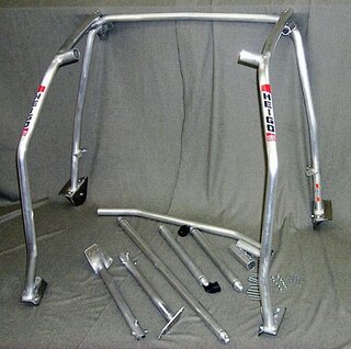 Heigo Roll Cage 993 Coupe - Without Sunroof - Aluminum - Weld-In - Diagonal with Fork Joints