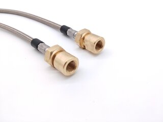 Bremsleitungs Satz Edelstahl 944S2 89-91, Turbo 89-91, TurboS 87-88, mit Sportfahrwerk (M030) "ABE