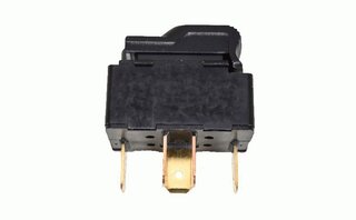 Drucktaster Haube vorne, schwarz-matt