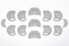 Fonds de compteurs gris argent  996 turbo S avec ordinateur et logo sur compte tours