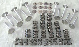 FVD Exclusive Sport Valve Kit - Intake 50 mm / Exhaust 43 mm - Shaft 8 mm with 3 Grooves