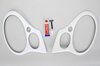 Euro Style Headlight Cover Set 996.2 - Includes Headlight Washer Nozzle Cut Outs