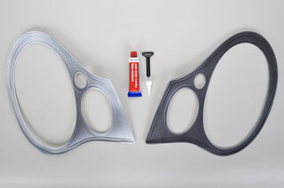 Euro Style Headlight Cover Set 996.2 - Includes Headlight Washer Nozzle Cut Outs