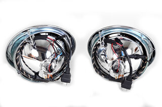 LED Frontscheinwerfer-Satz (2 Stück) - Chrom