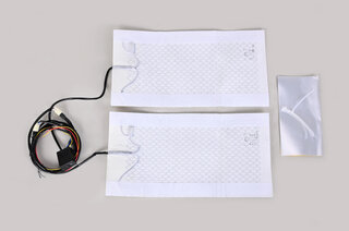 Sitzheizung Nachrüstkit Carbon 12V mit 5 Stufen Schalter (2 Matten = 1 Sitz+Lehne)