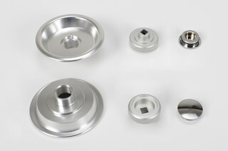Aluminum Door Lock Set 911 / 930 / 964 / 965  1984-94 - Silver