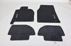 Floor Mat Set 944 - Black Tufted Velour - Red Edging - Red Stitching - FVD Brombacher Logo