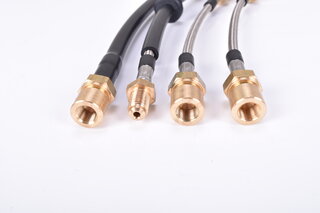 Stainless Brake Lines - 944 / S / S2 / Turbo / Turbo S - Without Sports Suspension (M030)