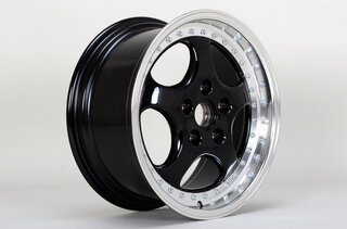 Felge Cup Design Look 3-teilig  8,5 x 18 ET52 schwarz