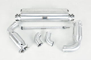 Sport Muffler 997 TT "+650PS"  (Sound Version), Stainless Steel, Cat Bypass