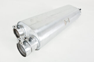 Sport Muffler 997 TT "+650PS"  (Sound Version), Stainless Steel, Cat Bypass