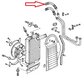 Oil Hose 911 / 930  1980-89 - Oil Cooler to Thermostat Oil Pipes - Short