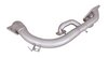 Tube échappt.entre échang.et turbo 930/965 inox anodisé mat