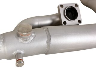 Tube échappt.entre échang.et turbo 930/965 inox anodisé mat
