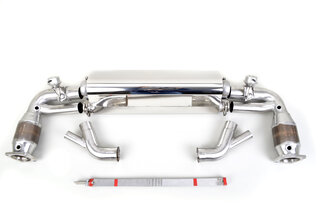 Silencieux sport "Brombacher" pour 991 turbo à clapets avec cata. HD sport 200 cellules (export)
