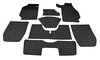 Jeu tapis complet coupé 68-73 noir en moquette bouclée