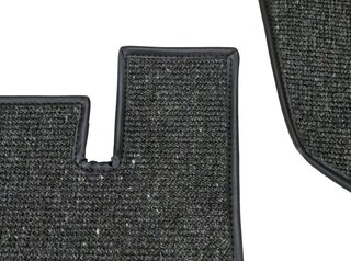 Jeu tapis complet coupé 68-73 noir en moquette bouclée