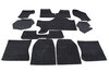 Teppichsatz komplett Targa 66-73 schwarz Zellstoff-Velour